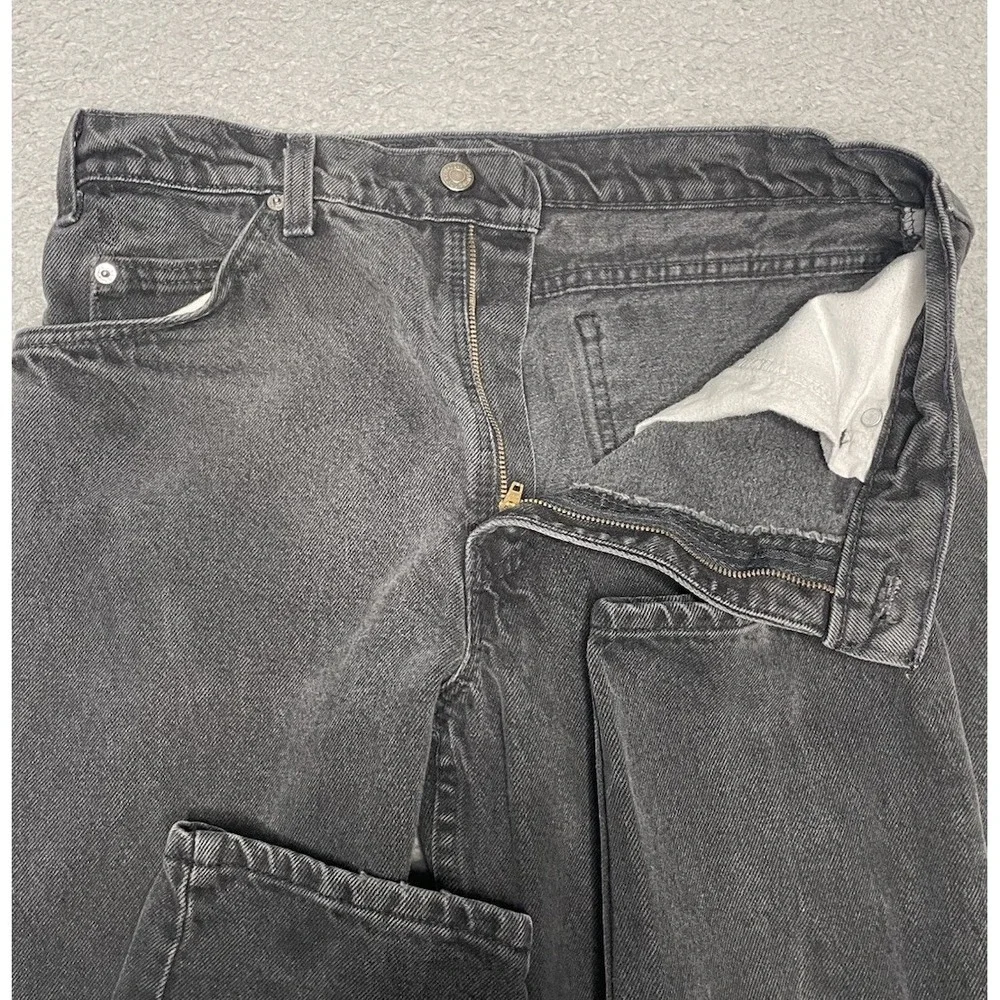 Vintage 90s Levi's‎ 550 Black Denim Jeans Mens 33x32 Black Tab Made In USA Faded